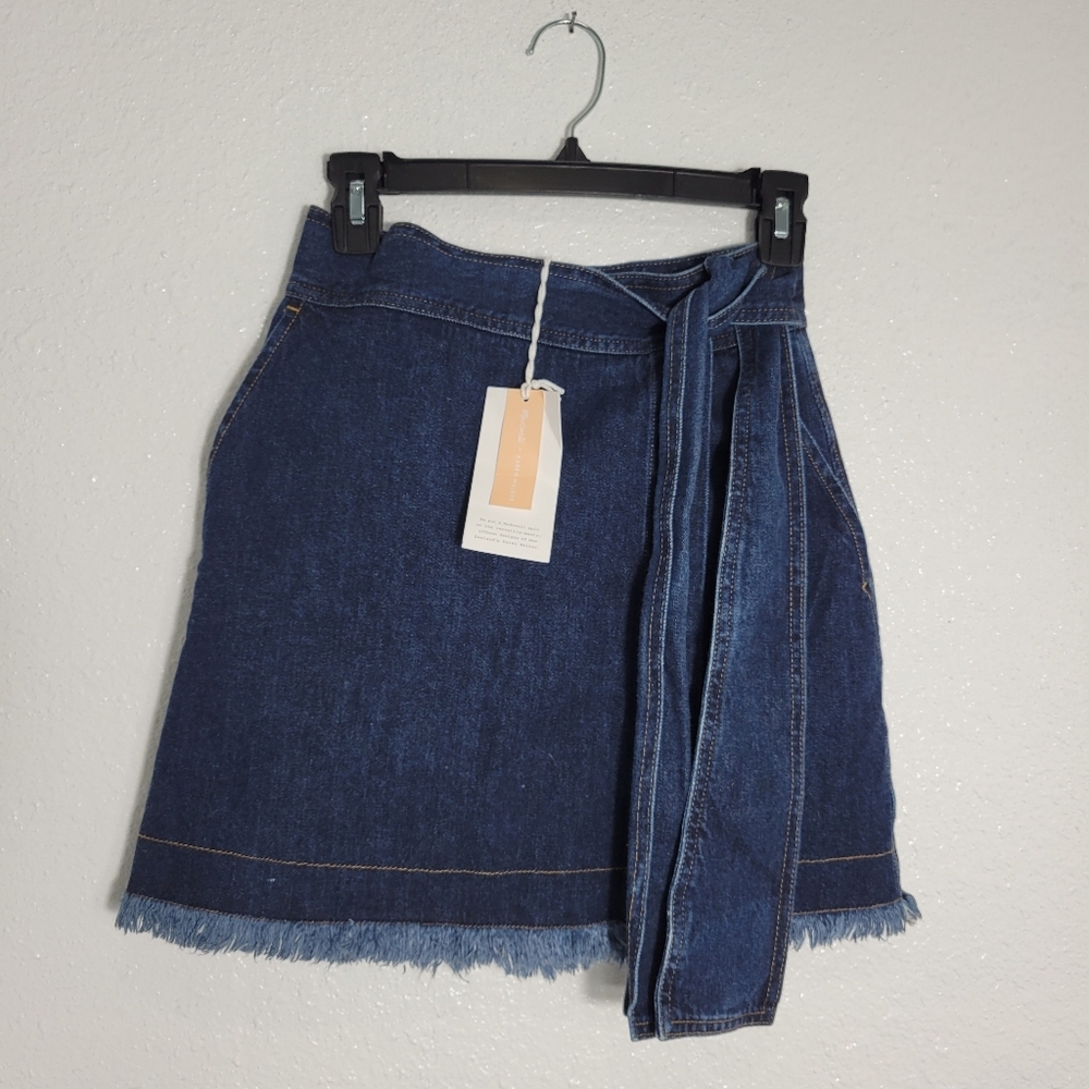 Madewell x Karen Walker® Denim Killick Skirt J7906 Size 00 - Picture 6 of 10